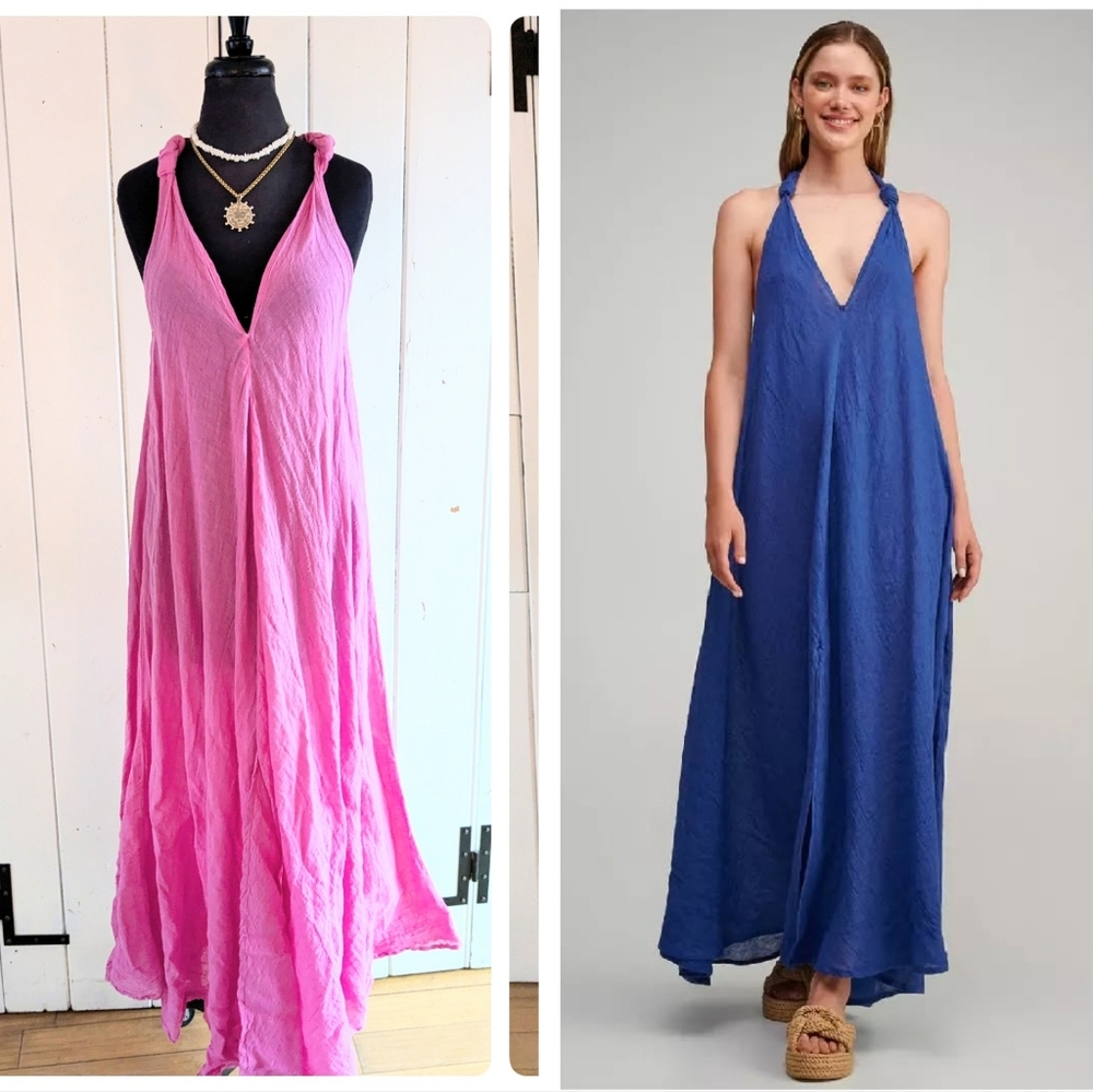 🌴Pearl & Caviar Boho/Resort dress sz M/L nwt